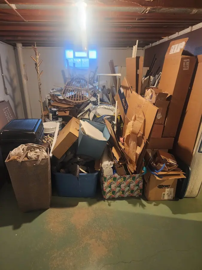 Roll-off dumpster container at job site for 20 Yard Dumpster Rental in Hansville